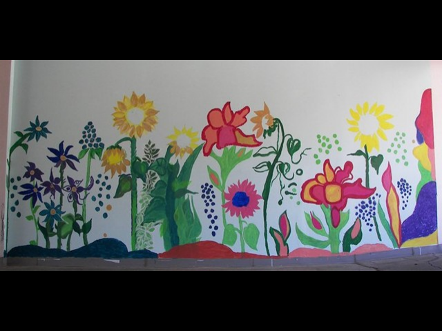 Sunflower Garage Mural